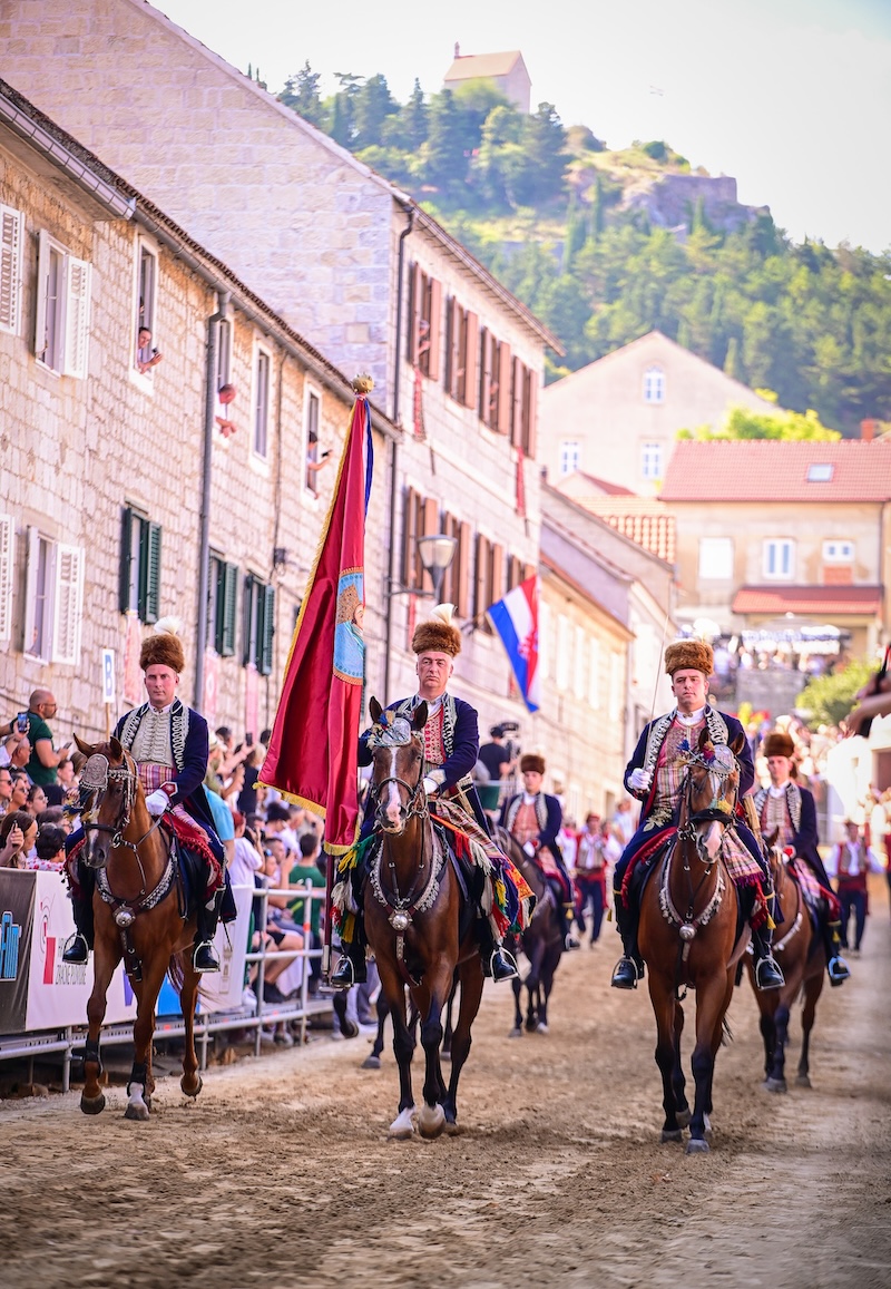 Participants in the Sinjska Alka procession