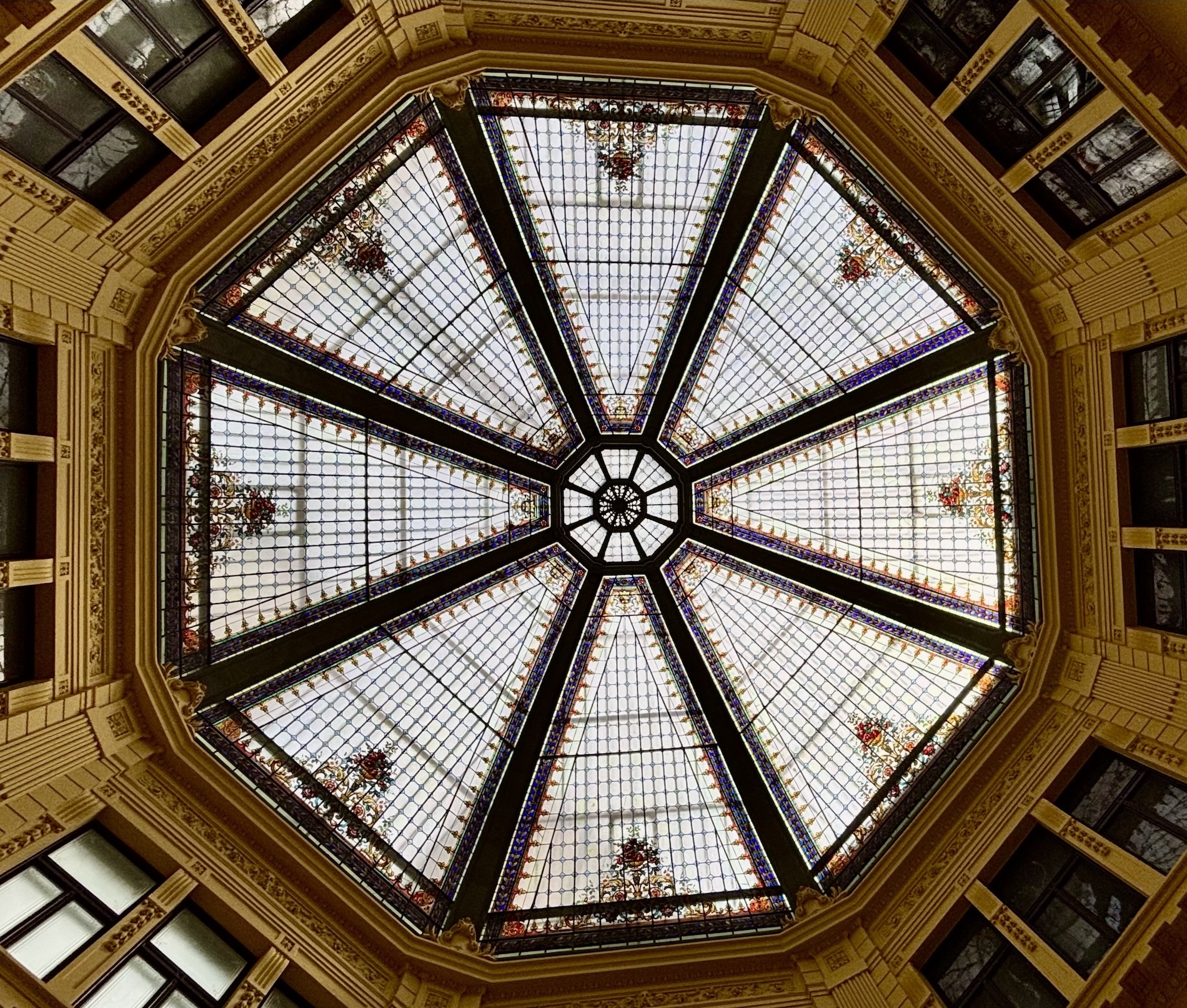 Inside the Oktogon passage in Zagreb