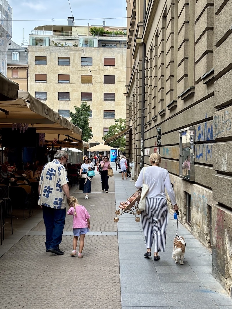 Zagreb street Croatia