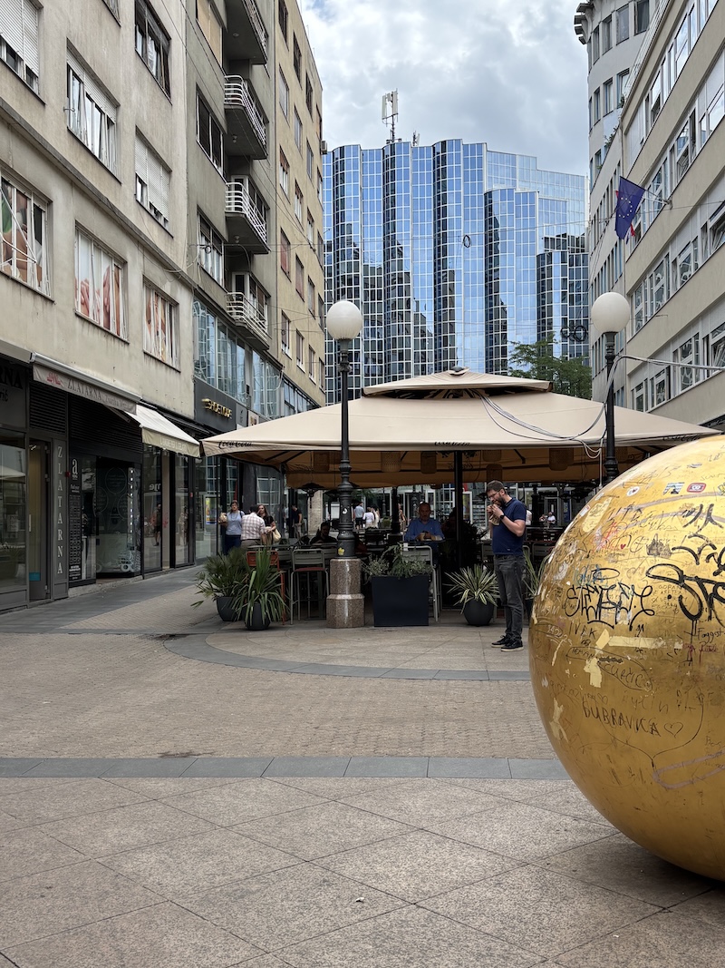 The Grounded Sun, a public art installation representing the Sun in Zagreb