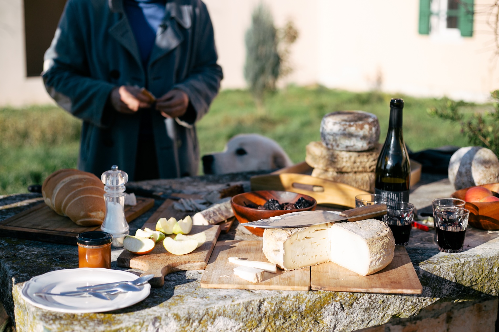 Croatian food and cheese in Istria