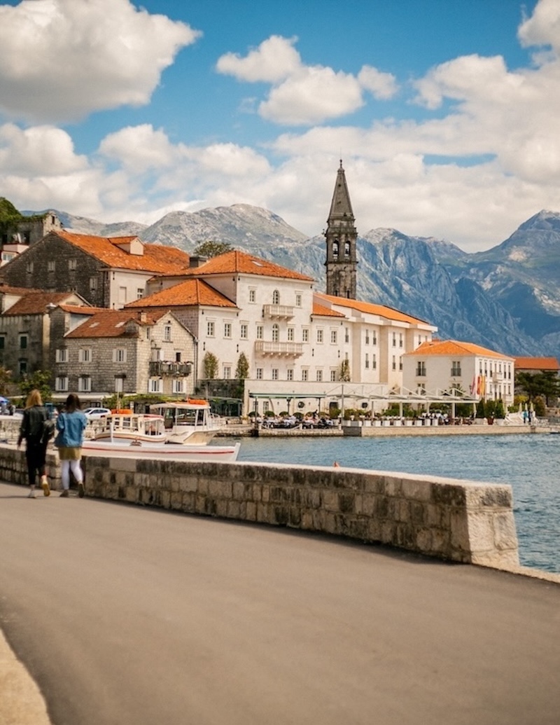 Perast town in Montenegro