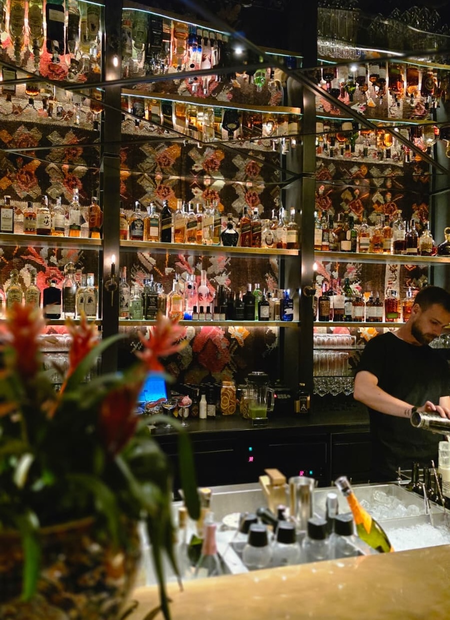 Bartender preparing a cocktail on Hvar island, Croatia