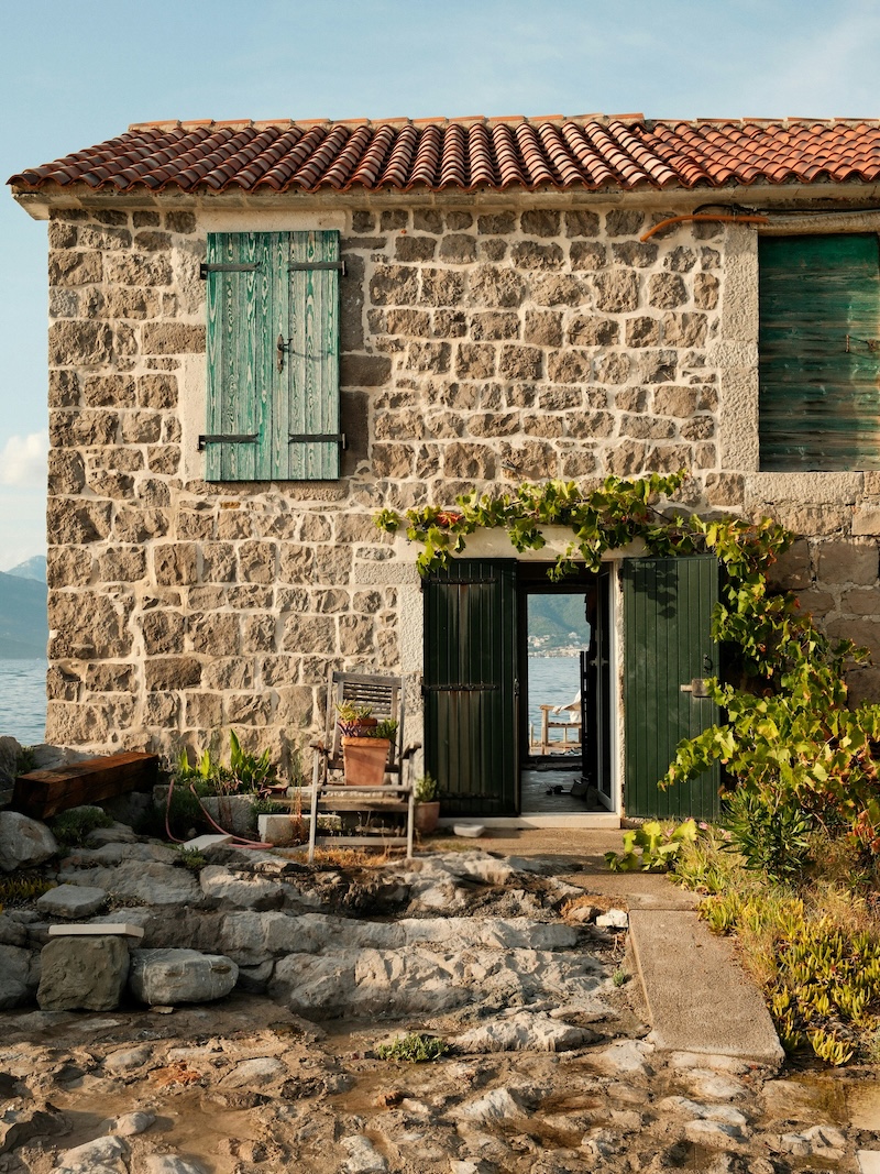 Traditional stone house in Montenegro