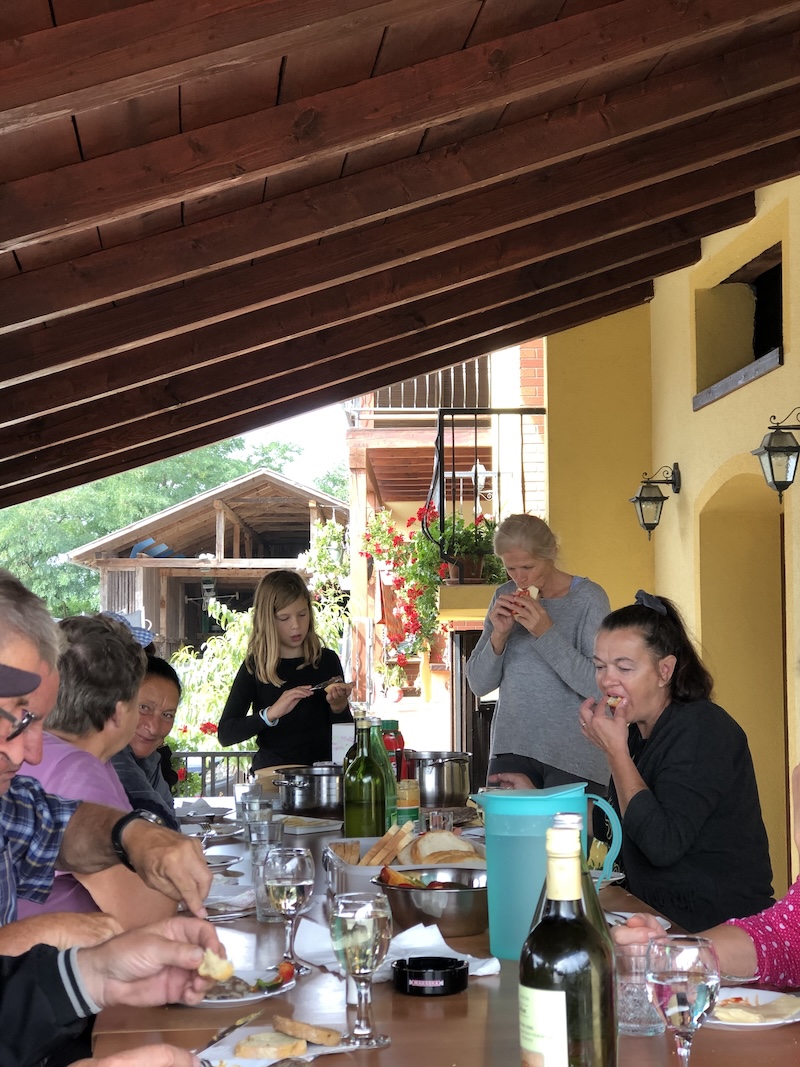 Lunch with family in Medimurje